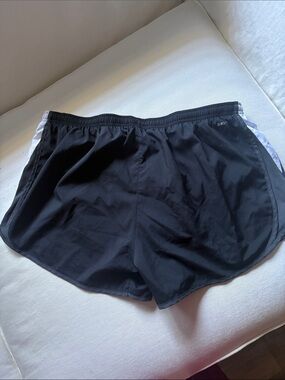 Nike Black Running Shorts with White Side Panels
